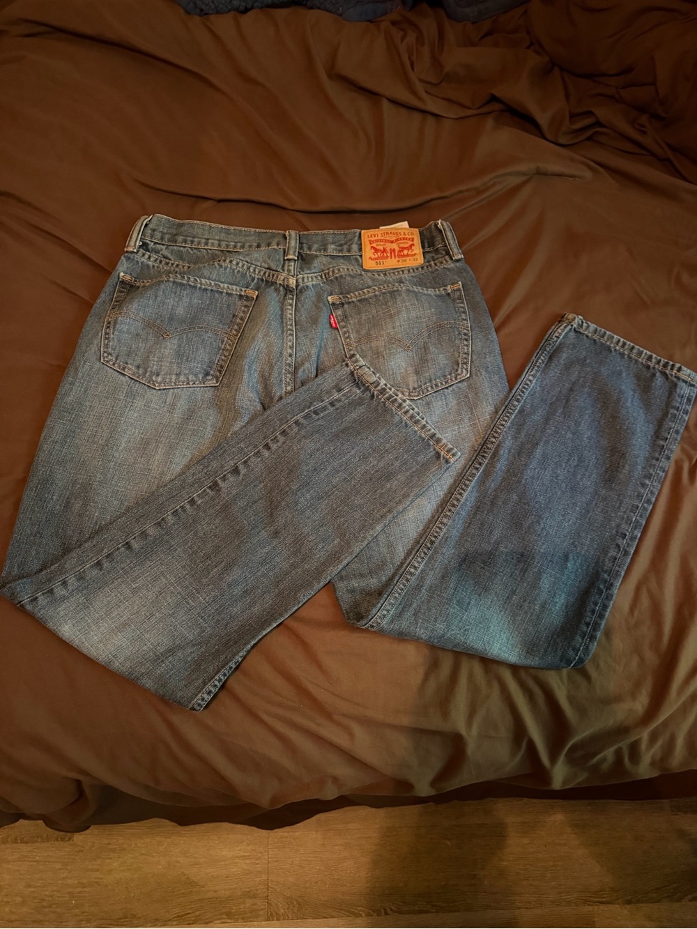 Mens Levi Straight Leg Jeans